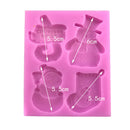 Christmas Snowman Silicone Fondant Cake Chocolate Mould Xmas Cake Decorating Mold