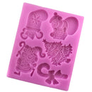 Christmas Design Silicone Mould Fondant Cake Mold for Sugarcraft Cake Decoration