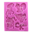 Christmas Design Silicone Mould Fondant Cake Mold for Sugarcraft Cake Decoration