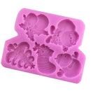 Christmas Design Silicone Mould Fondant Cake Mold for Sugarcraft Cake Decoration