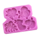 Christmas Design Silicone Mould Fondant Cake Mold for Sugarcraft Cake Decoration