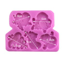 Christmas Design Silicone Mould Fondant Cake Mold for Sugarcraft Cake Decoration