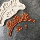 European Style Flowers Lace Silicone Fondant Cake Mould Cake Edge Decorating Moulds