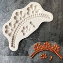 European Style Flowers Lace Silicone Fondant Cake Mould Cake Edge Decorating Moulds