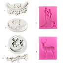 European Style Flowers Lace Silicone Fondant Cake Mould Cake Edge Decorating Moulds