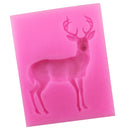 Christmas Deer Elk Silicone Mould Fondant Cake Mold for Sugar Craft Cake Decoration