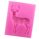 Christmas Deer Elk Silicone Mould Fondant Cake Mold for Sugar Craft Cake Decoration