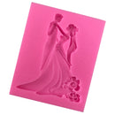 Bride Bridegroom Silicone Fondant Cake Mould Sugarcraft Baking Mould Tools