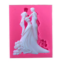 Bride Bridegroom Silicone Fondant Cake Mould Sugarcraft Baking Mould Tools