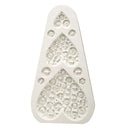 European Style Floral Heart Buttons Silicone Fondant Mould Cake Decorating Mold Chocolate Baking Sugarcraft Jelly Ice Cube Mold Tray