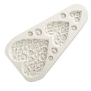 European Style Floral Heart Buttons Silicone Fondant Mould Cake Decorating Mold Chocolate Baking Sugarcraft Jelly Ice Cube Mold Tray