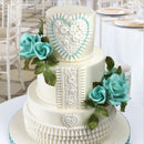 European Style Floral Heart Buttons Silicone Fondant Mould Cake Decorating Mold Chocolate Baking Sugarcraft Jelly Ice Cube Mold Tray