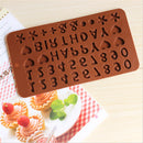 Alphabet Letter Number Chocolate Candy Silicone Baking Moulds Sugaraft Cake Molds