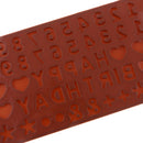 Alphabet Letter Number Chocolate Candy Silicone Baking Moulds Sugaraft Cake Molds