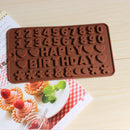 Alphabet Letter Number Chocolate Candy Silicone Baking Moulds Sugaraft Cake Molds
