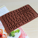 Alphabet Letter Chocolate Candy Silicone Baking Moulds Sugaraft Cake Molds