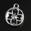 10 Pieces Round Alloy Crystal Pendants Charms Jewelry Making Accessories for DIY Necklace Craft Hanging Decoration