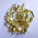 200 Pieces Gold Plated Metal Brad Paper Fastener for Scrapbooking Craft 13x8mm