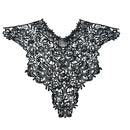 1 Piece Vintage Fashion Venise Floral Collar Lace Trim Patch Applique Sewing Crafts Black