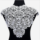 1 Piece Fabric Venise Lace Collar Neckline Sewing Trim Applique Clothes Dress Craft White
