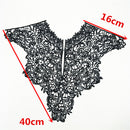 1 Piece Black Lace Applique Neck Neckline Collar Venise Lace Trim for DIY Crafts