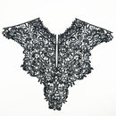 1 Piece Black Lace Applique Neck Neckline Collar Venise Lace Trim for DIY Crafts