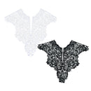 1 Piece Black Lace Applique Neck Neckline Collar Venise Lace Trim for DIY Crafts