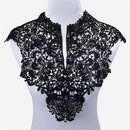 1 Piece Black Lace Applique Neck Neckline Collar Venise Lace Trim for DIY Crafts