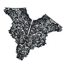 1 Piece Black Lace Applique Neck Neckline Collar Venise Lace Trim for DIY Crafts