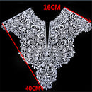 1 Piece White Lace Applique Neck Neckline Collar Venise Lace Trim for DIY Crafts