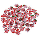 50 Piece Merry Christmas Owl Shape Wooden Buttons for DIY Sewing Clothing Decoration Kids Crafts