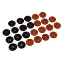25 Pieces Classic Assorted Wooden Buttons Embellishment for Sewing on Coat Overcoat Clothing 30mm