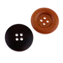 25 Pieces Classic Assorted Wooden Buttons Embellishment for Sewing on Coat Overcoat Clothing 30mm