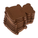 10Pcs Wood Winding Board Snelled Hook Fishing Line Leader Foam Holder