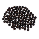 100 Piece Black Round Wooden Beads Charms for DIY Bracelet Necklace Jewelry Making Craft 8mm