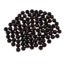 100 Piece Black Round Wooden Beads Charms for DIY Bracelet Necklace Jewelry Making Craft 8mm