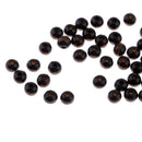 100 Piece Black Round Wooden Beads Charms for DIY Bracelet Necklace Jewelry Making Craft 8mm