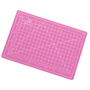 A5 Size Cutting Mat PVC Cutting Board for DIY Crafts Scrapbooking Quilting 15x22cm Pink