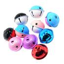 10 Pieces Star Design Christmas Bells Charms Pet Bells for Jewelry Making Kids Crafts 40mm