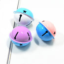 10 Pieces Star Design Christmas Bells Charms Pet Bells for Jewelry Making Kids Crafts 40mm