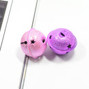 10 Pieces Star Design Christmas Bells Charms Pet Bells for Jewelry Making Kids Crafts 40mm