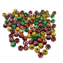 100 Piece Dots Printed Round Wooden Beads Charms for DIY Bracelet Necklace Jewelry Making Craft 13mm
