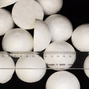 50 Piece 60mm White Half Round Solid Styrofoam Balls Craft Balls for Crafting, Modeling, DIY Painting, Christmas Party Decoration