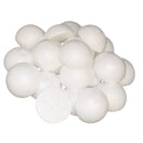 50 Piece 60mm White Half Round Solid Styrofoam Balls Craft Balls for Crafting, Modeling, DIY Painting, Christmas Party Decoration