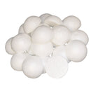 50 Piece 60mm White Half Round Solid Styrofoam Balls Craft Balls for Crafting, Modeling, DIY Painting, Christmas Party Decoration