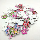 50 Pieces Monkey Animals Wooden Buttons Scrapbooking Embellishment for Sewing DIY Craft 30mm