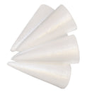 5 Pieces Unfinished Blank DIY Christmas Tree Cone Shape Styrofoam Foam for Modeling Craft DIY 150mm