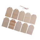 10 Pieces Unfinished Predrilled Wood Slices with Holes with Natural Jute Twine for Christmas Ornaments and Home Hanging Decorations Crafts