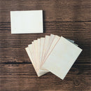 10 Pieces High Quality 70x49mm Blank Plywood Wood Business Card Wooden Name Card Unfinished Wood Plaque Shapes Sign DIY Decor Crafts