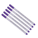 5 Pieces Air Erasable Pen Fabric Marker Textile Ink Pen Patchwork Craft Purple